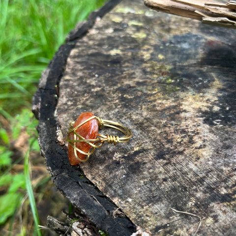 Goldstone Ring (size 6,5)
