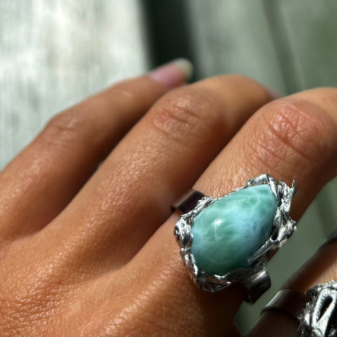 Larimar ring