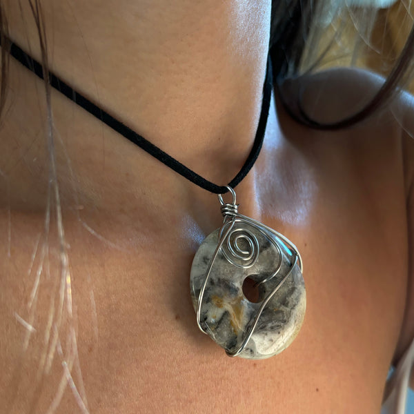 Crazy Lace Agate Necklace