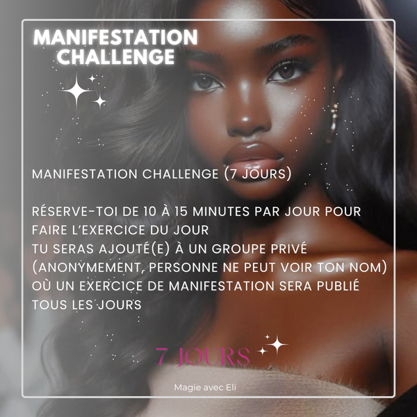 Manifestation Challenge GLOW UP physique + intérieur (7 jours)
