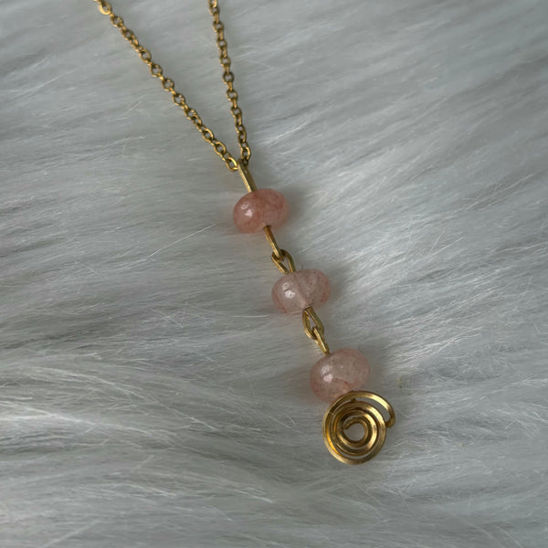 Pink Agate Necklace