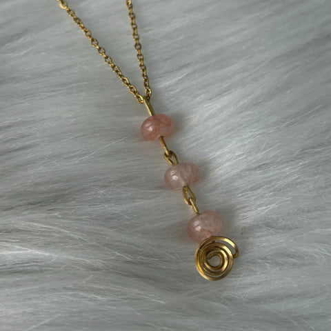 Pink Agate Necklace