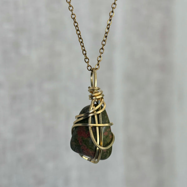 Unakite necklace