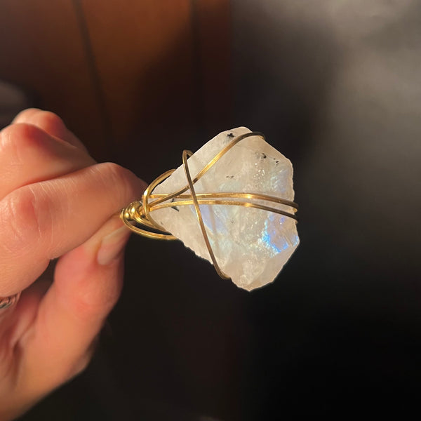 AAA Rainbow Moonstone Necklace