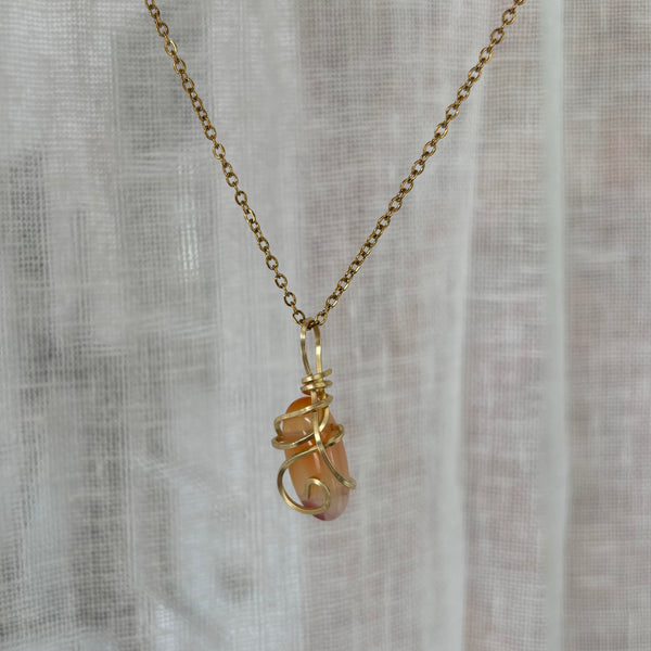 Tiny Carnelian necklace