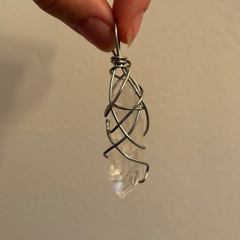 Clear Quartz Pendant (large stone)