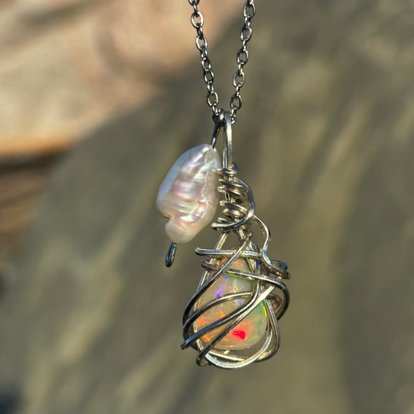 Ethiopian Opal Necklace