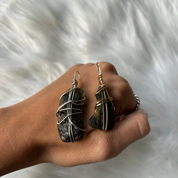 Moldavite (14K gold filled)