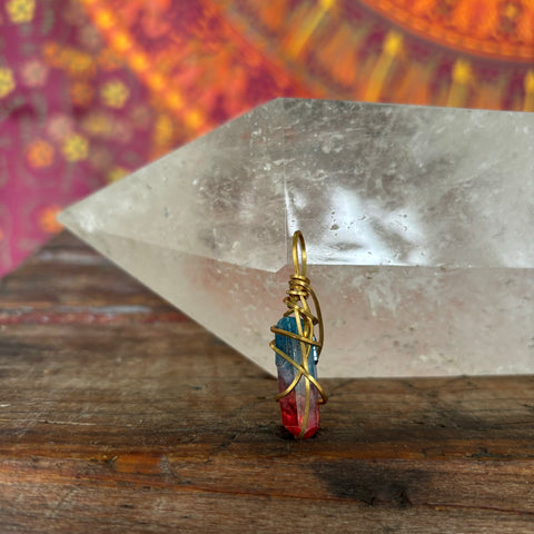 Two Colors Quartz Pendant