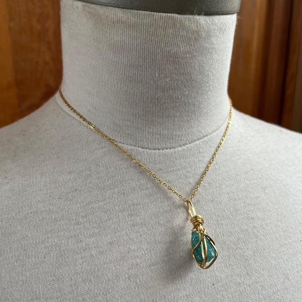 Blue Apatite necklace