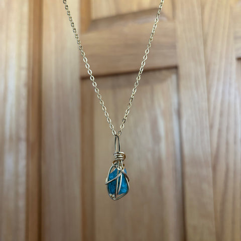 Blue Apatite Necklace