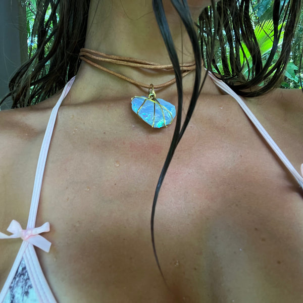 Heart shaped Angel Aura Necklace