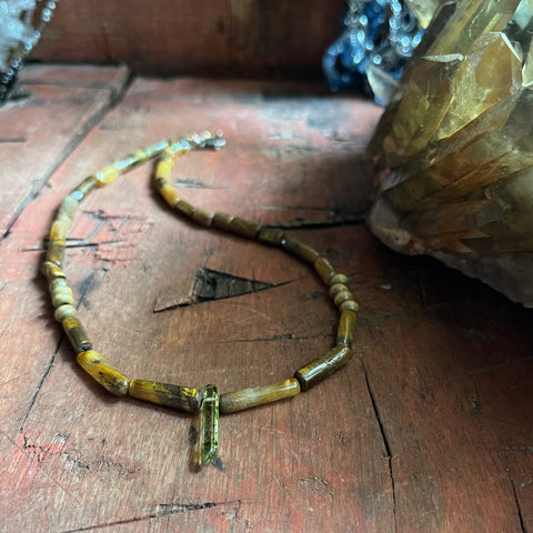 Self-Worth Era (Tiger’s Eye/Green Quartz Choker)