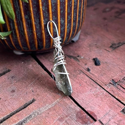 Moldavite 925 sterling silver