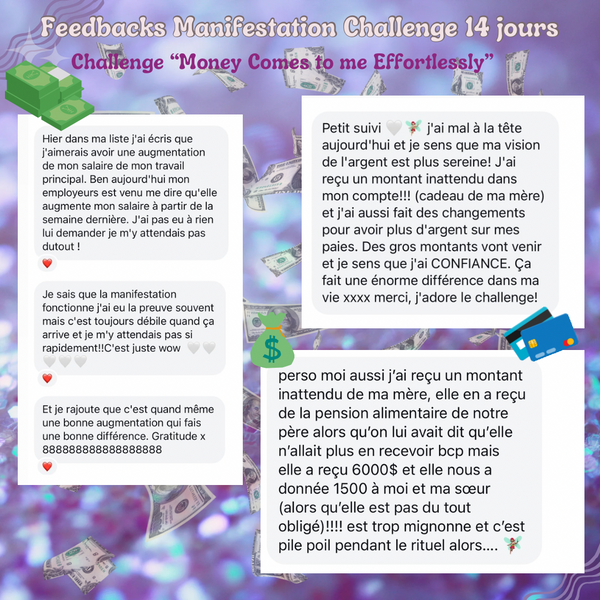 14 jours Manifestation Challenge Lucky Girl Syndrome