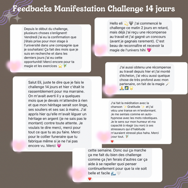 14 jours Manifestation Challenge Lucky Girl Syndrome