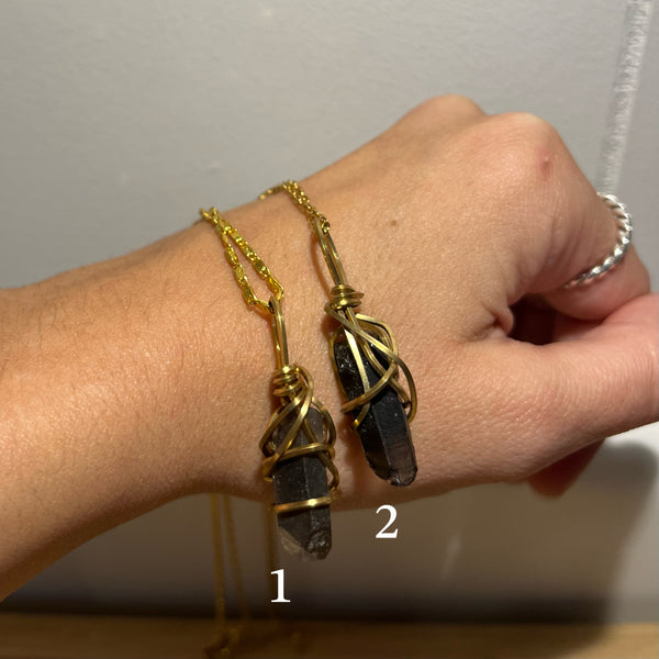 Black Quartz Necklace