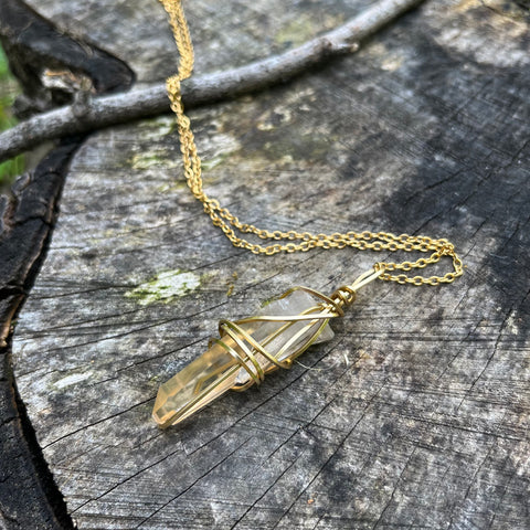 Lemurian Quartz Necklace
