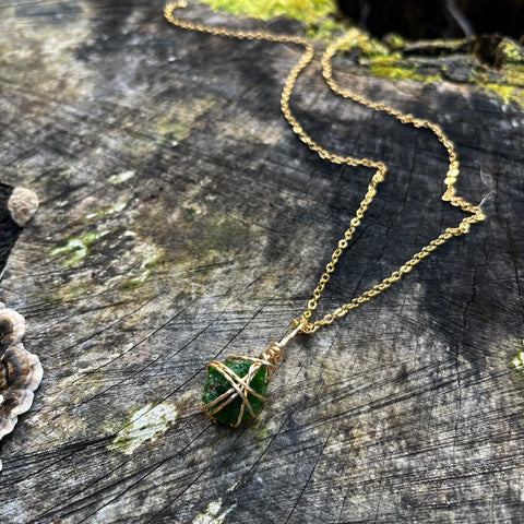 AAA Green Tourmaline Necklace