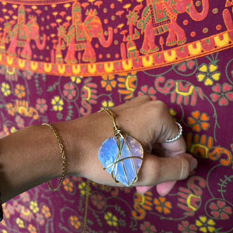 Heart shaped Opalite Necklace