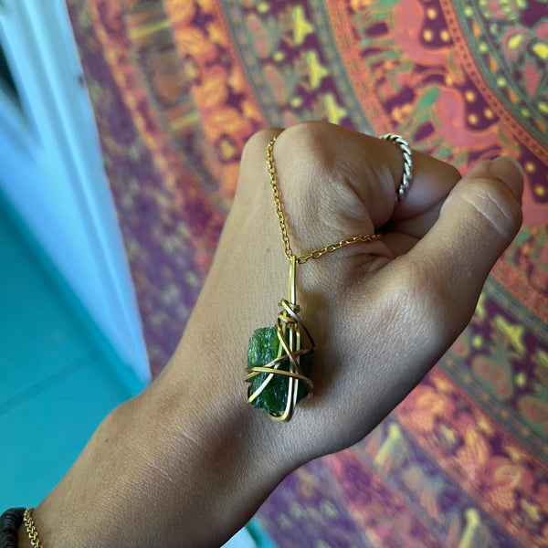 AAA Green Tourmaline Necklace