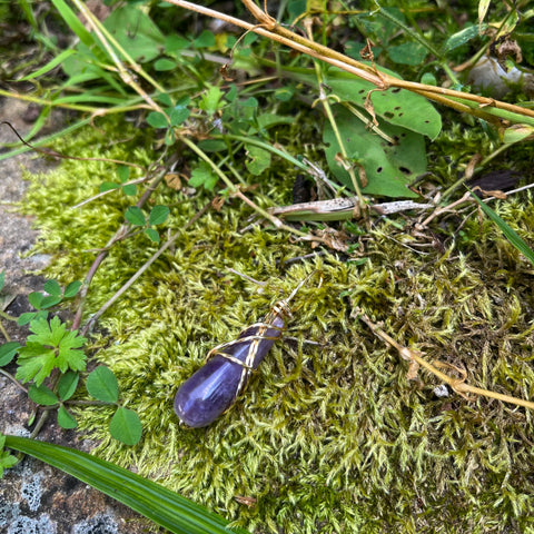 Amethyst teardrop