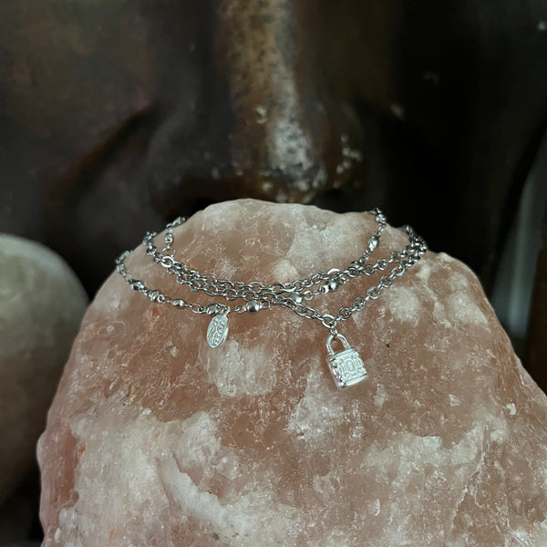 Set of 3 ankle bracelets