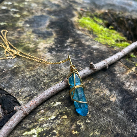 Blue Quartz Necklace