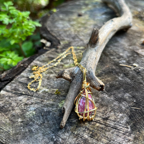 Pink Thulite Necklace