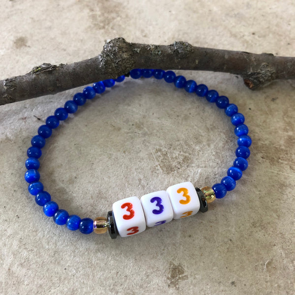 Angel Number Gemstone Bracelet