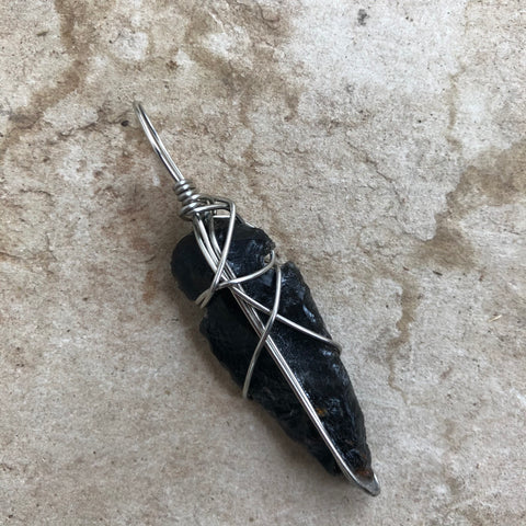 Obsidian Meditation Pendant (Large)