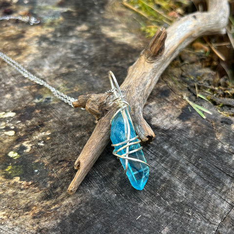 Blue Quartz Necklace