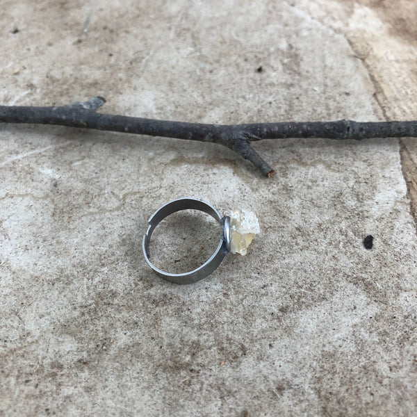 Raw Citrine Ring