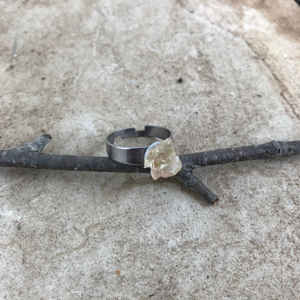 Raw Citrine Ring