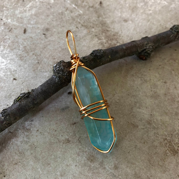 Crackle Quartz (Blue)