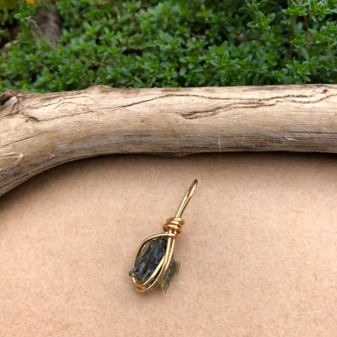 Moldavite (Small) (Gold plated)
