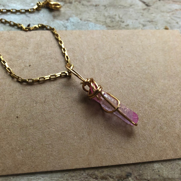 Mini Pink Aura Quartz