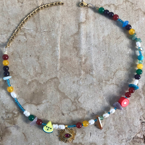 Mixed☆beads Third Eye Choker