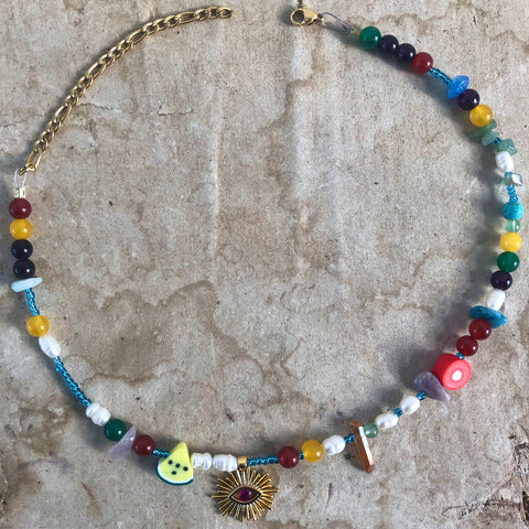Mixed☆beads Third Eye Choker