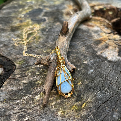 Blue Lace Agate Necklace