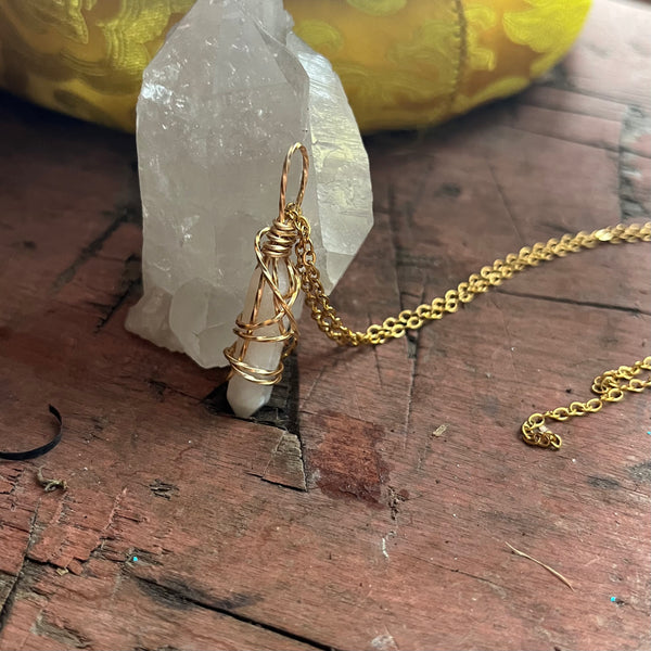 Rainbow Moonstone Necklace