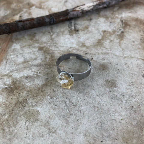 Raw Citrine Ring