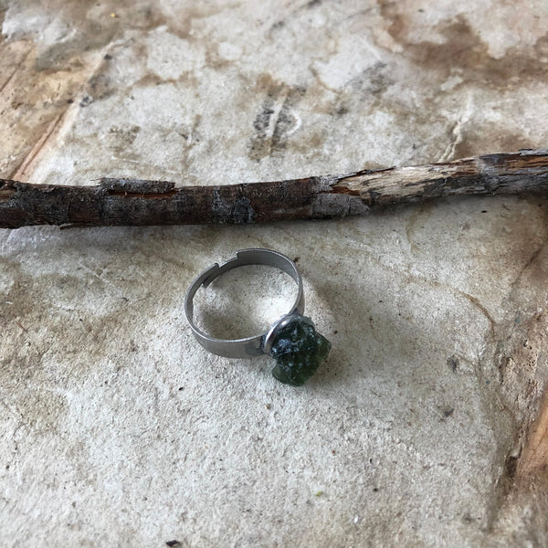 Moldavite Ring