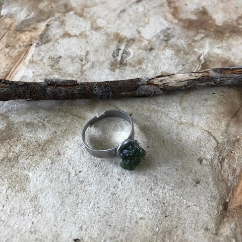 Moldavite Ring