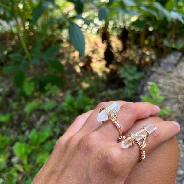 Clear Quartz Ring (size 7)