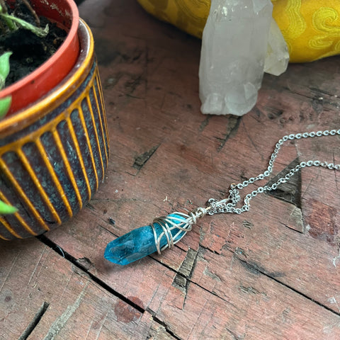 Blue Quartz Necklace