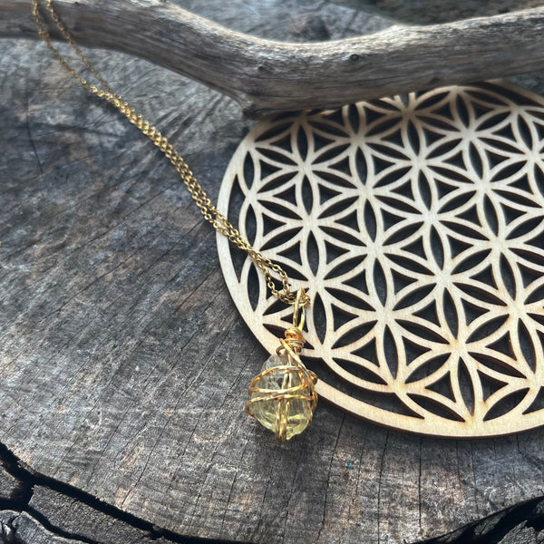 Yellow Apatite Necklace