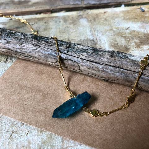 Blue Quartz Necklace