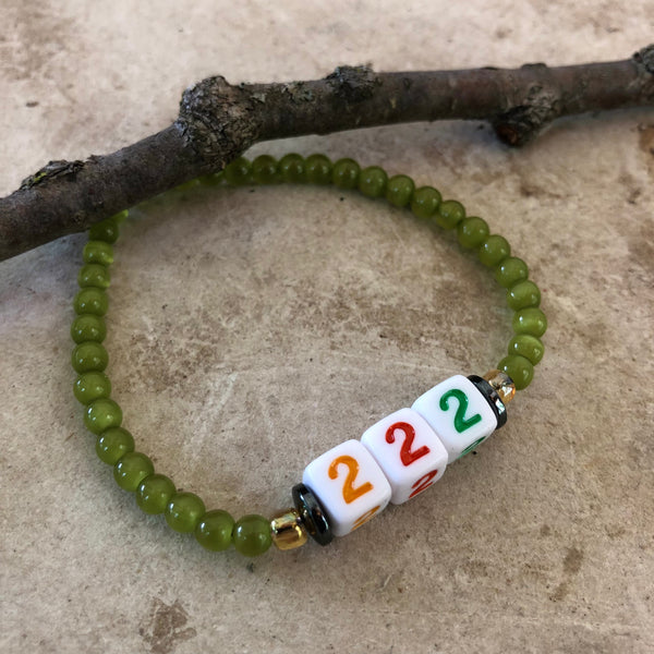 Angel Number Gemstone Bracelet