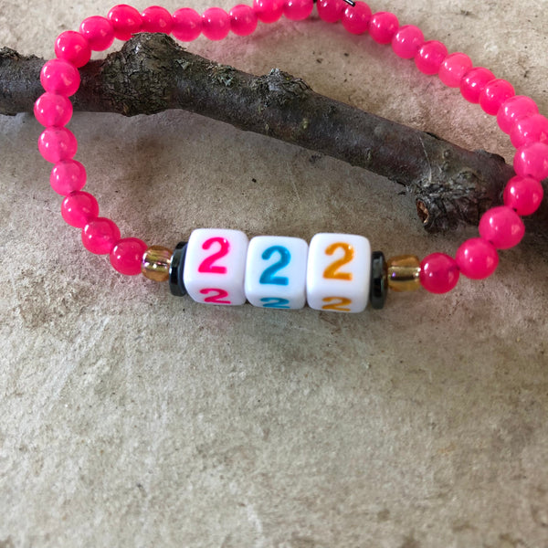 Angel Number Gemstone Bracelet